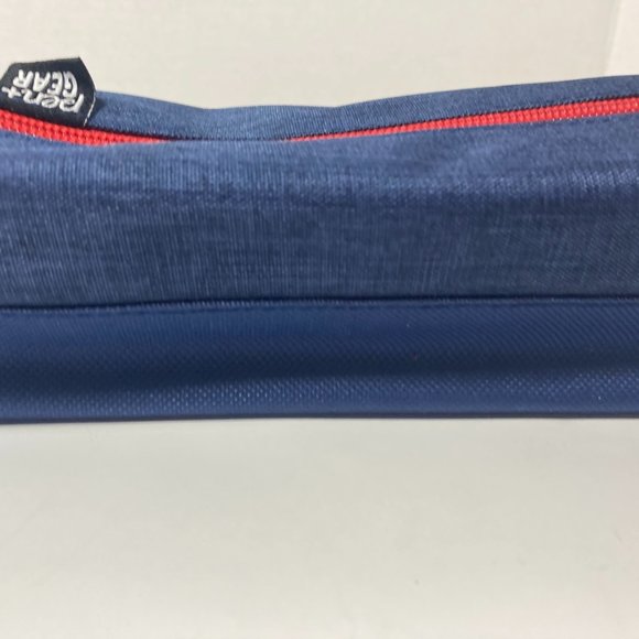 5 Blue Red Makeup Bag Pencil Case Zipper Organizer - Picture 6 of 11